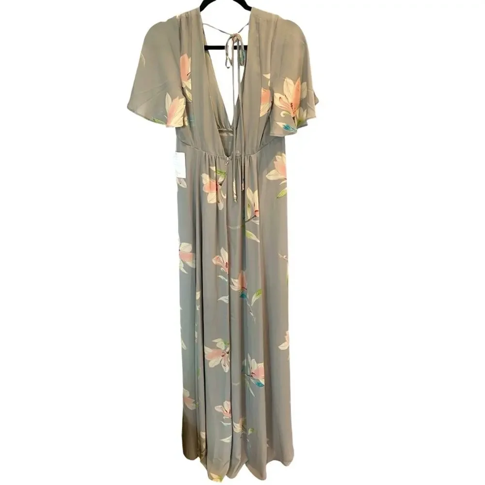 Show Me Your Mumu Faye Flutter Floral Maxi Empire Waist dress, size small - Picture 4 of 10